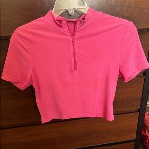 Hot pink crop top